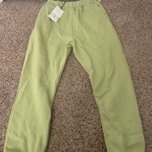 Zara matcha green sweatpants